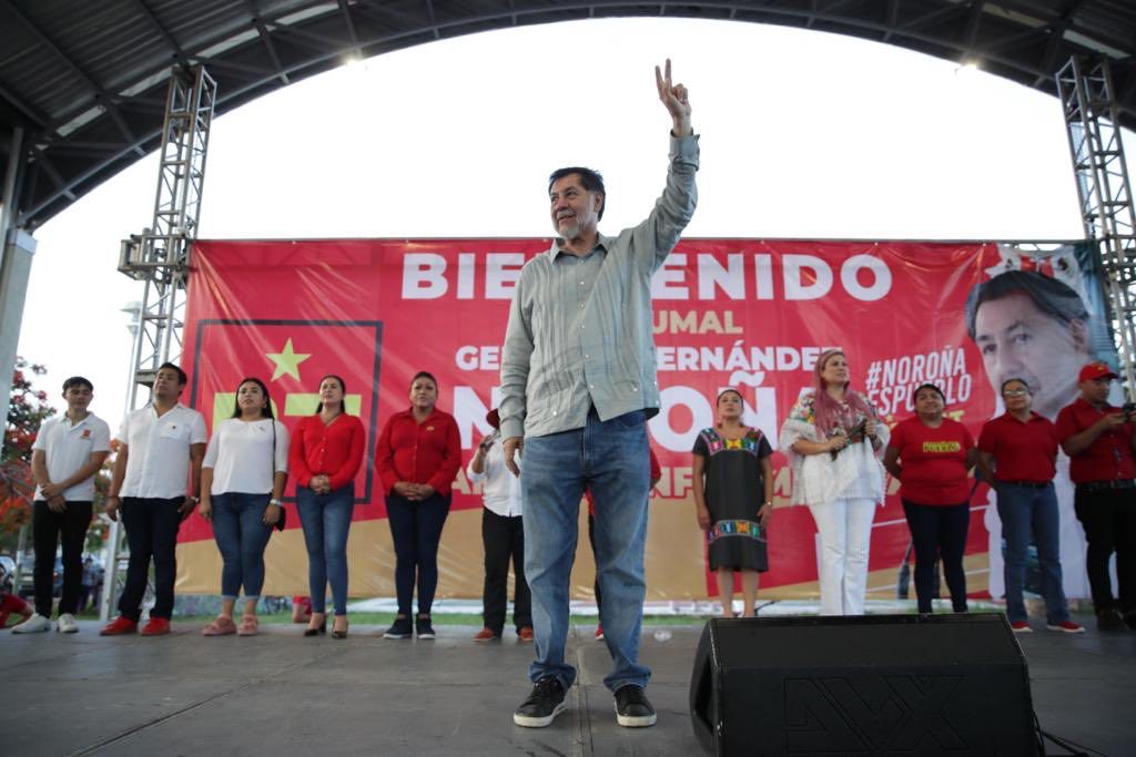 Noroña insiste en que todos los aspirantes transparenten sus gastos