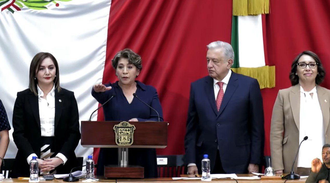 Delfina Gómez rinde protesta como gobernadora de Edoméx • Once Noticias